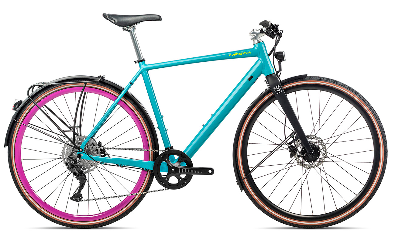 Фотографія Велосипед Orbea Carpe 10 28" розмір М 2021 Синьо-чорний